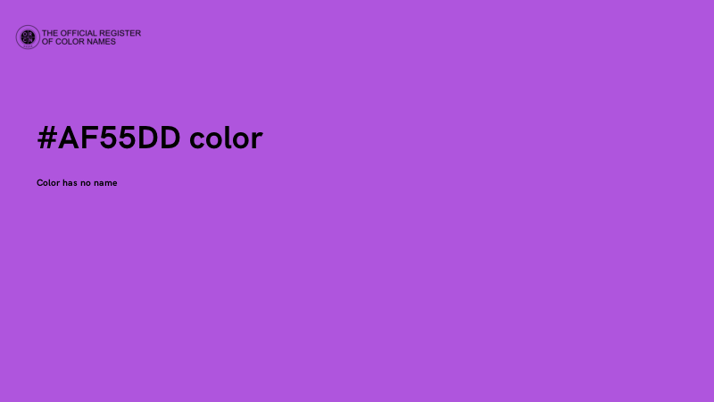#AF55DD color image