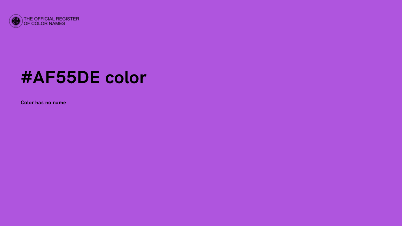 #AF55DE color image