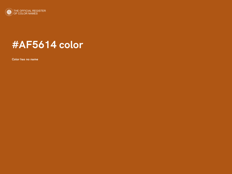 #AF5614 color image
