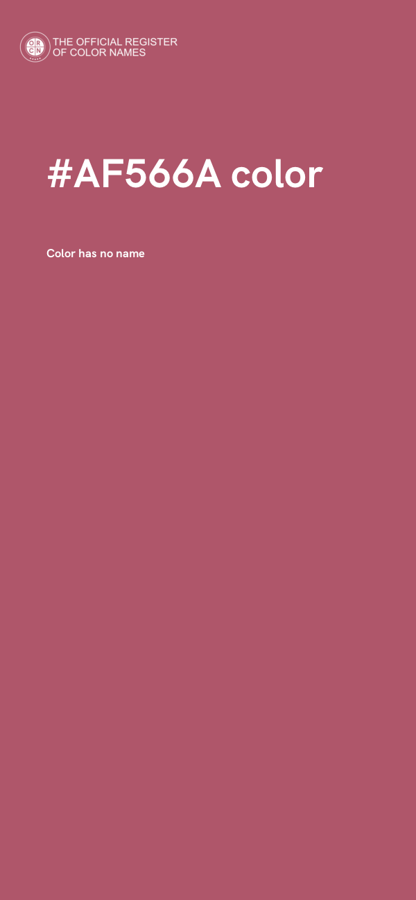 #AF566A color image