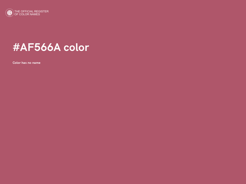 #AF566A color image