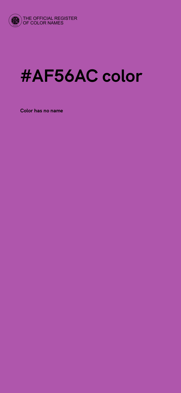 #AF56AC color image