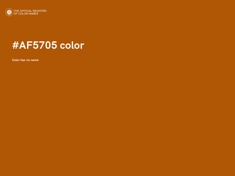 #AF5705 color image