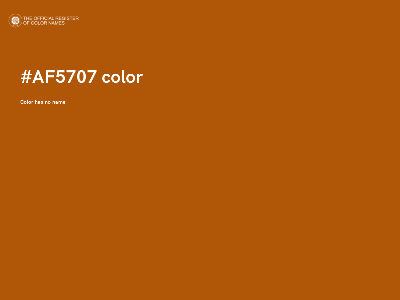 #AF5707 color image