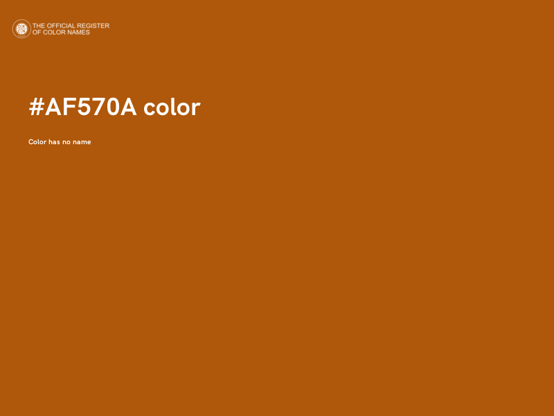 #AF570A color image