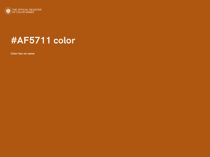 #AF5711 color image
