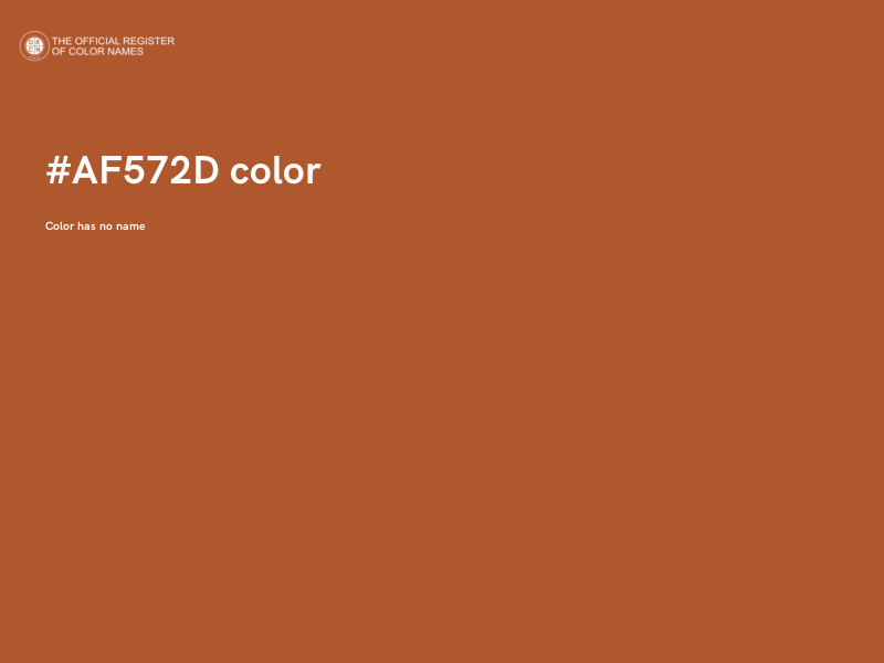 #AF572D color image