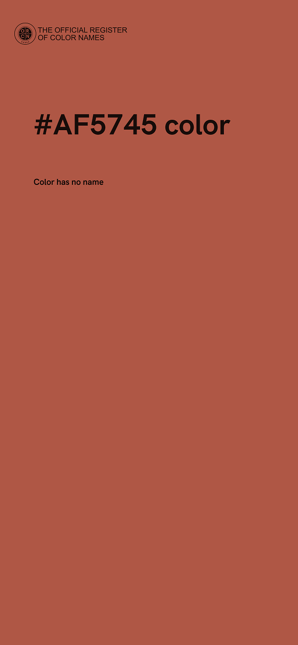#AF5745 color image