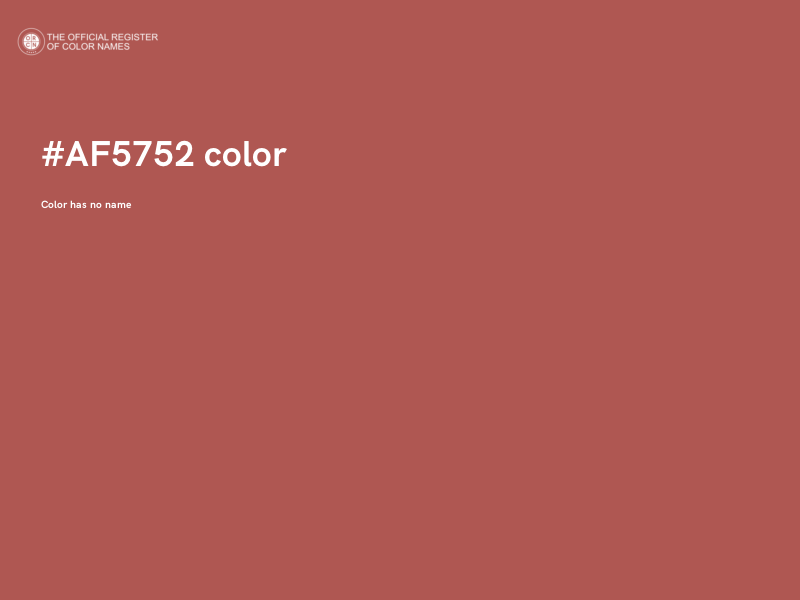#AF5752 color image