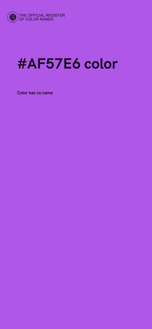 #AF57E6 color image