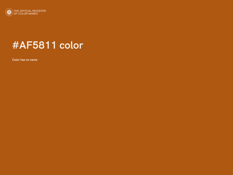 #AF5811 color image