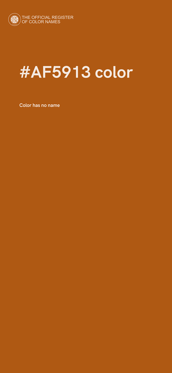 #AF5913 color image