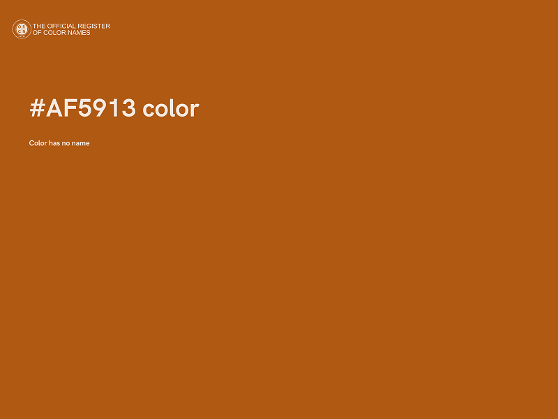 #AF5913 color image
