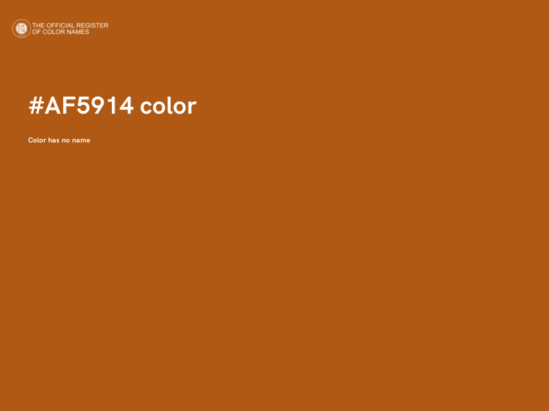 #AF5914 color image