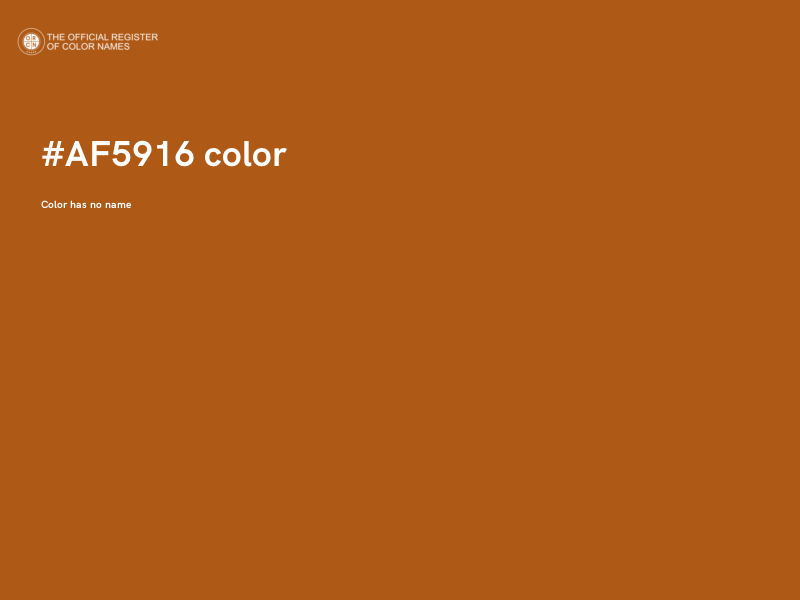 #AF5916 color image