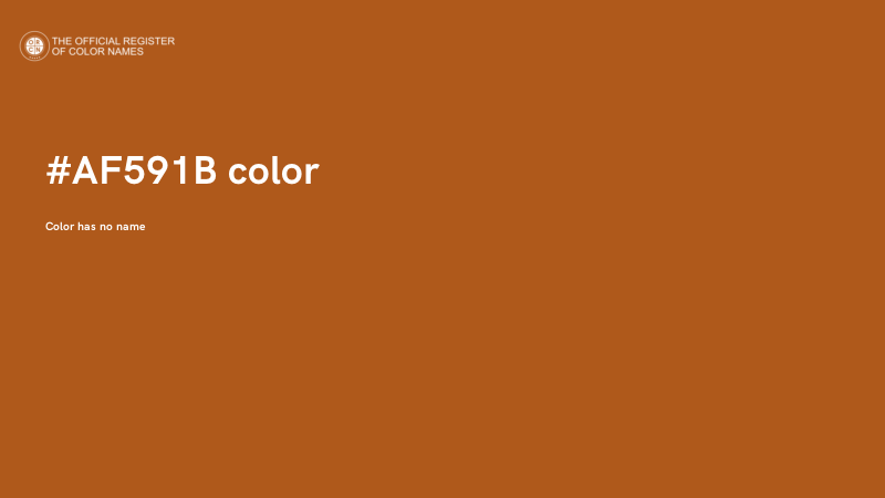 #AF591B color image