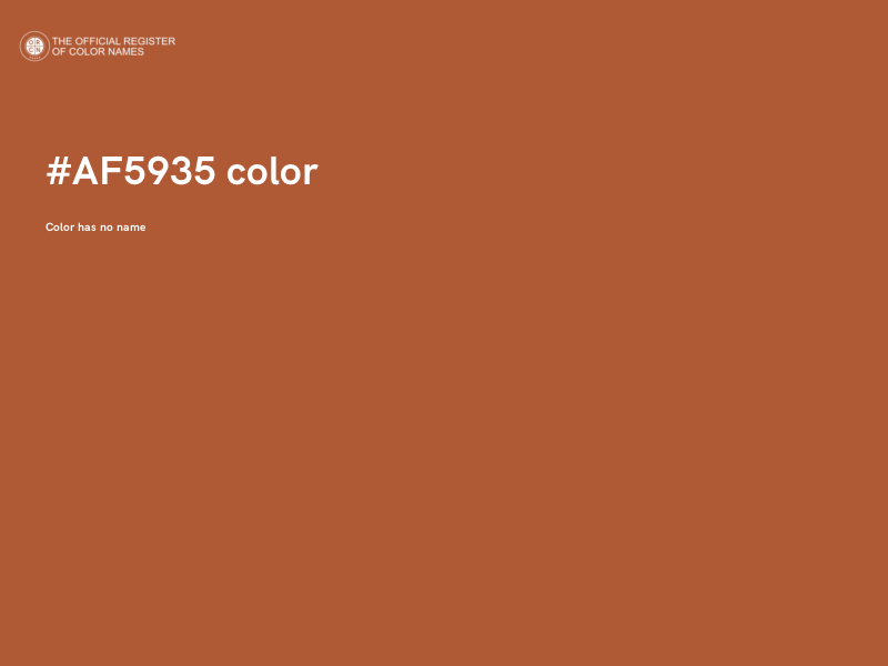 #AF5935 color image