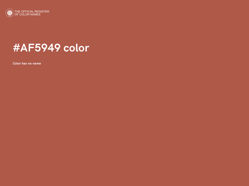 #AF5949 color image