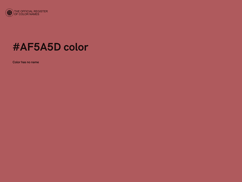 #AF5A5D color image