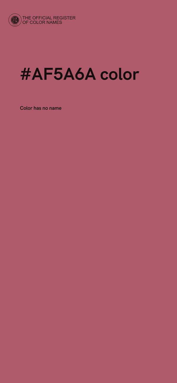 #AF5A6A color image