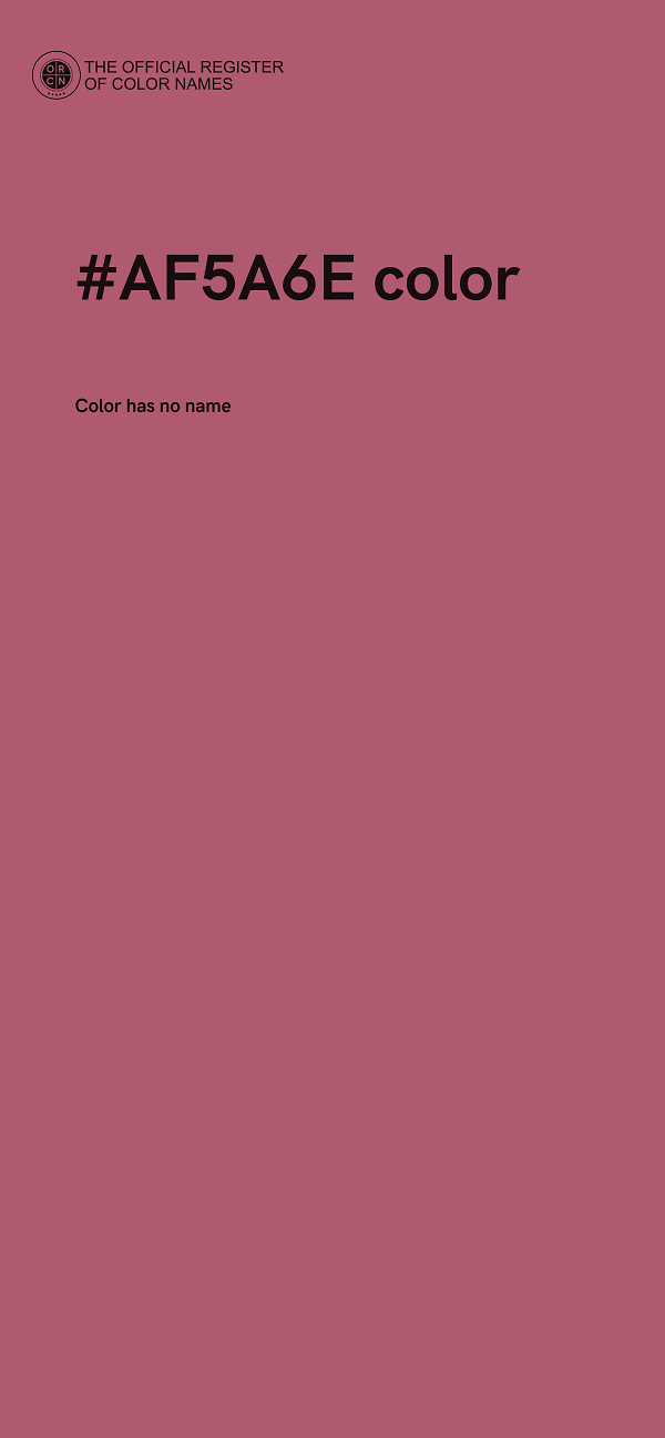 #AF5A6E color image