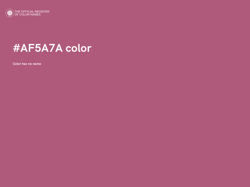 #AF5A7A color image