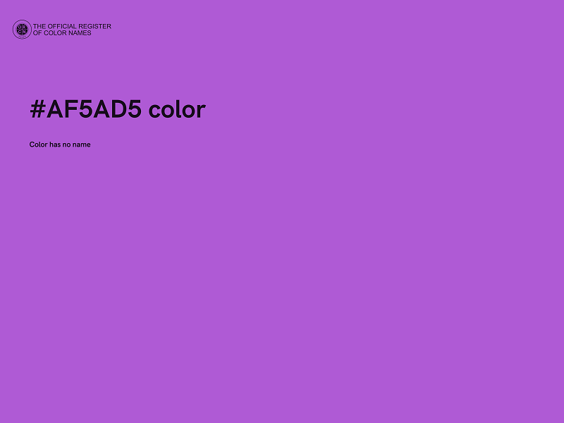 #AF5AD5 color image