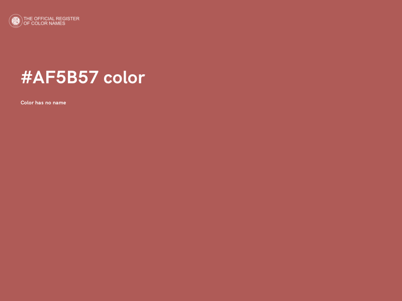 #AF5B57 color image
