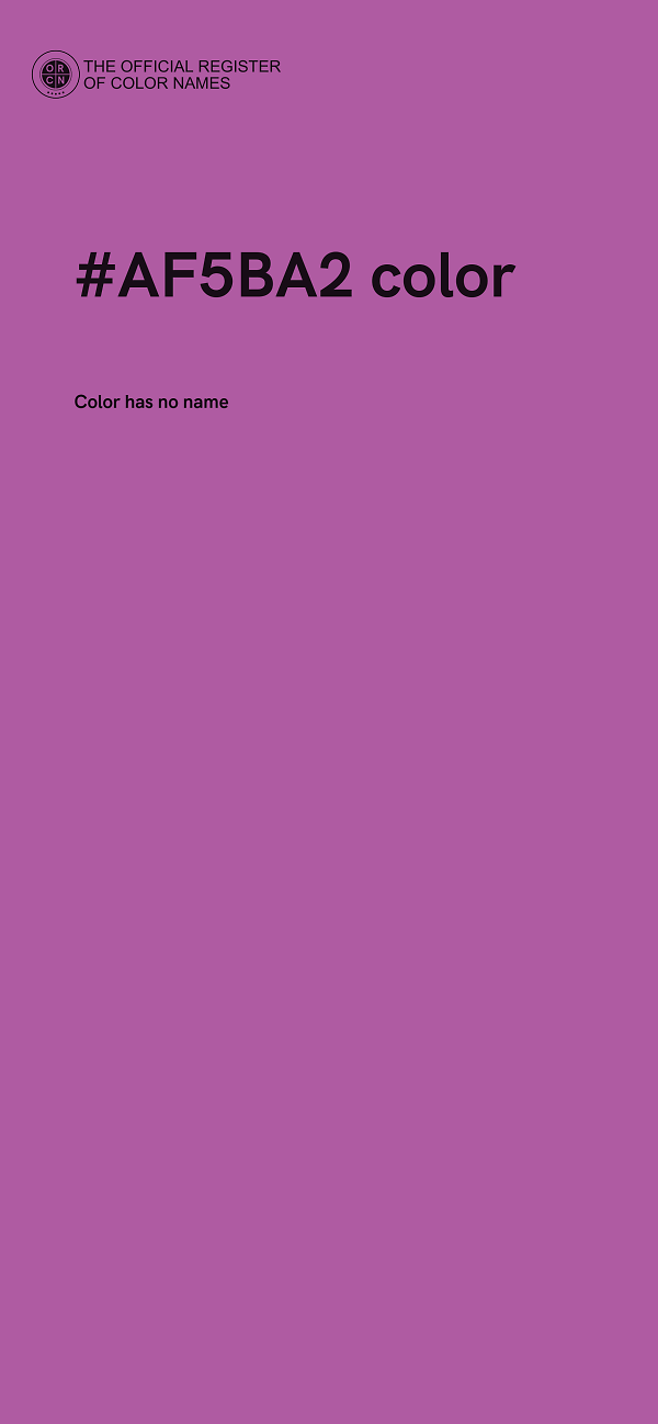 #AF5BA2 color image