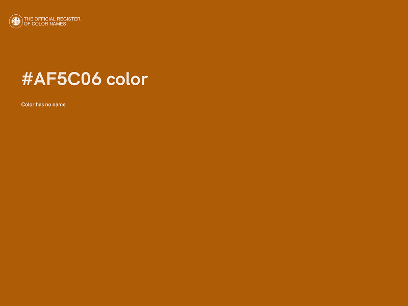 #AF5C06 color image