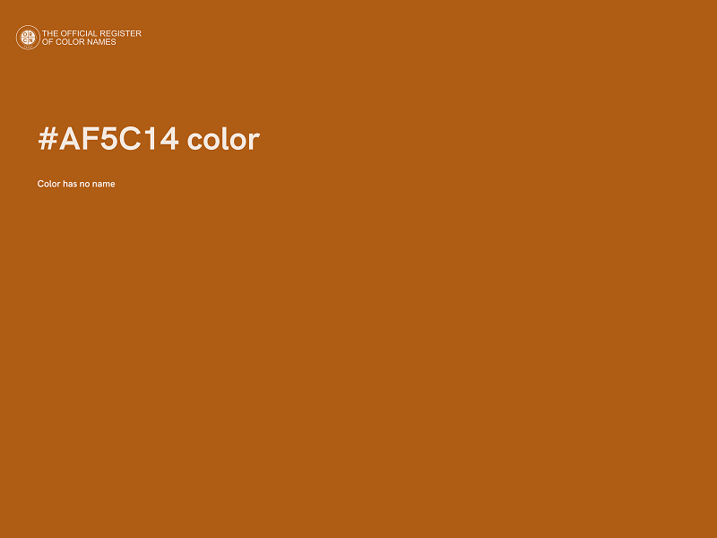#AF5C14 color image