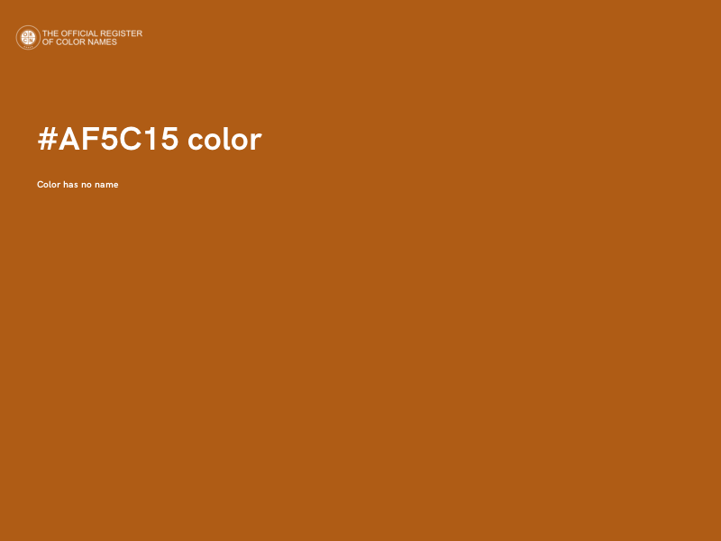 #AF5C15 color image