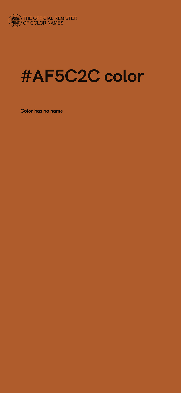 #AF5C2C color image