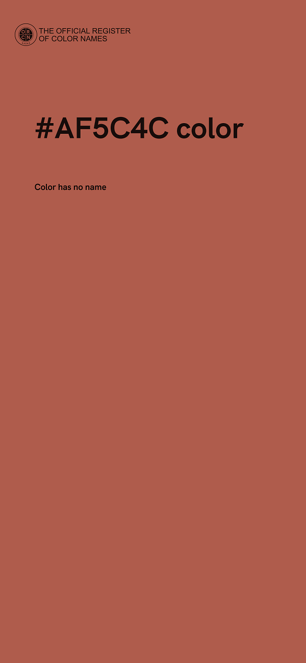 #AF5C4C color image