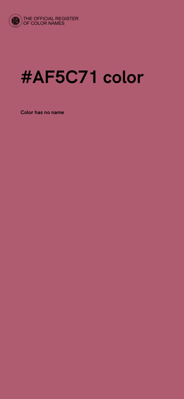 #AF5C71 color image