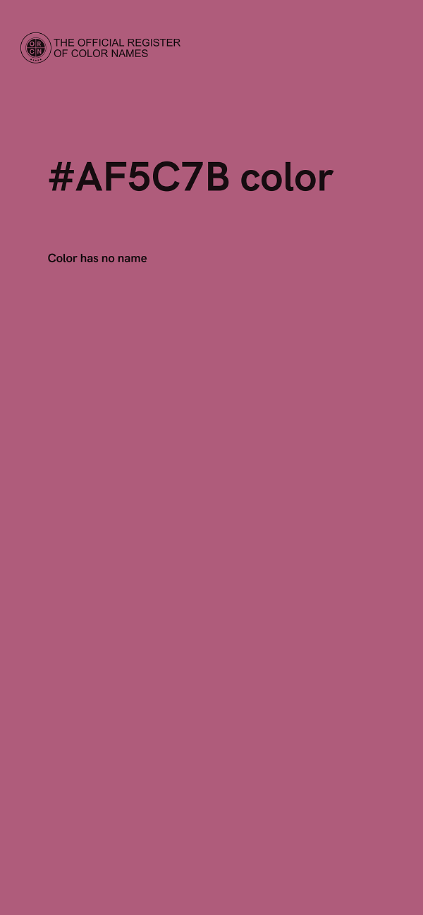 #AF5C7B color image
