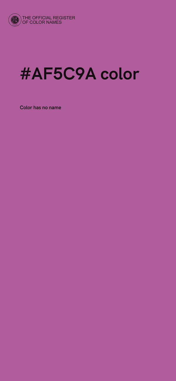 #AF5C9A color image