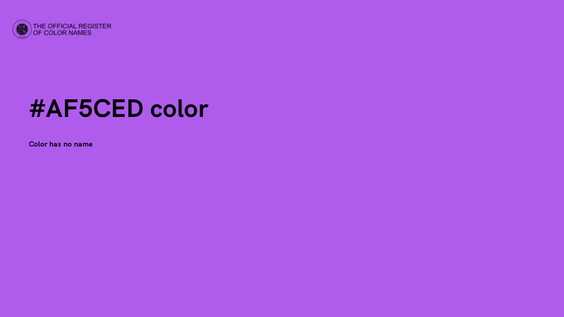 #AF5CED color image