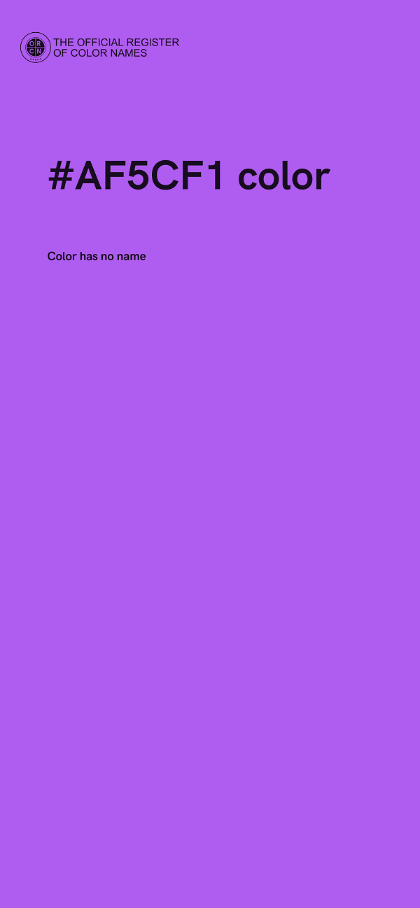 #AF5CF1 color image