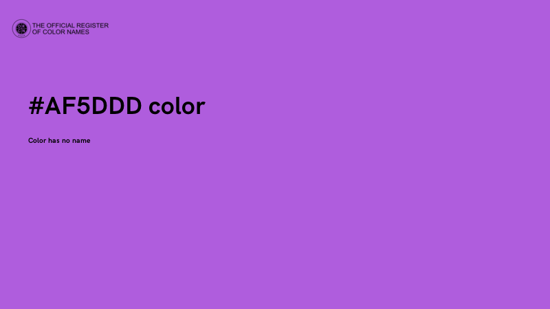#AF5DDD color image