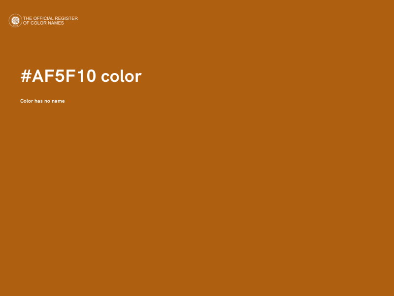 #AF5F10 color image