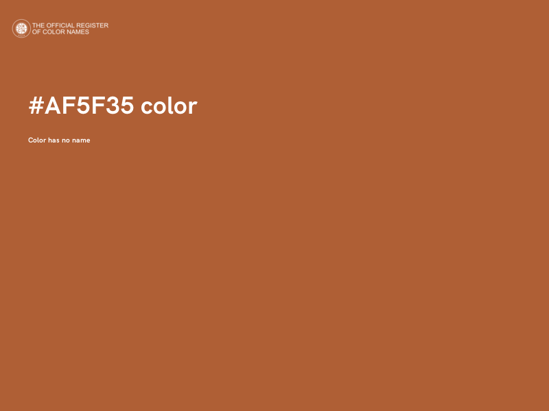 #AF5F35 color image