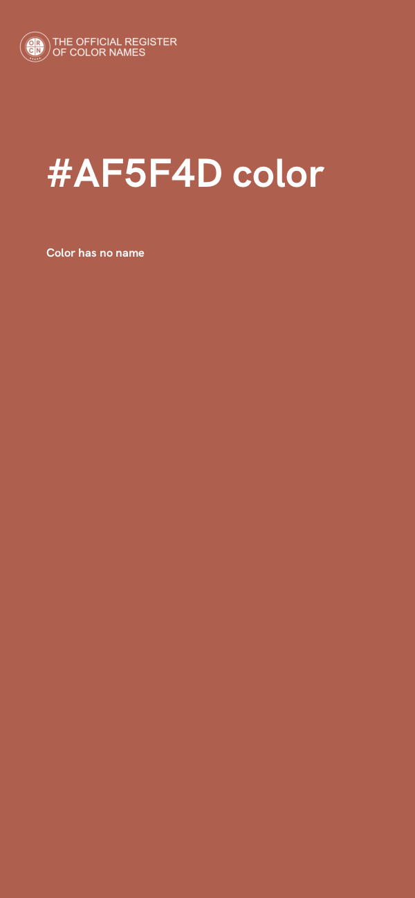 #AF5F4D color image