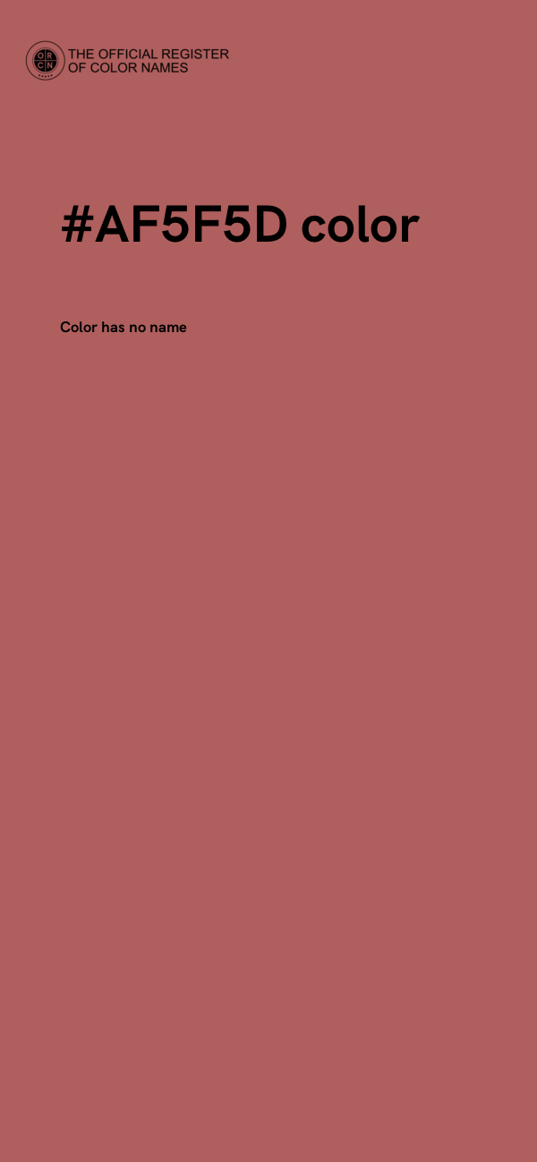 #AF5F5D color image