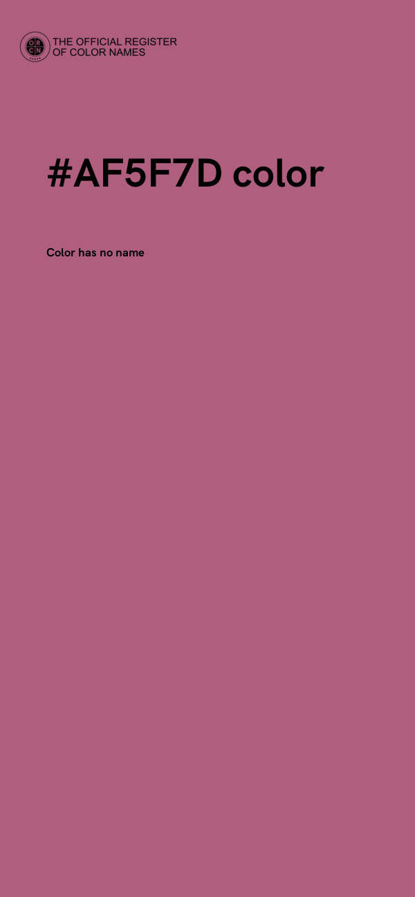 #AF5F7D color image