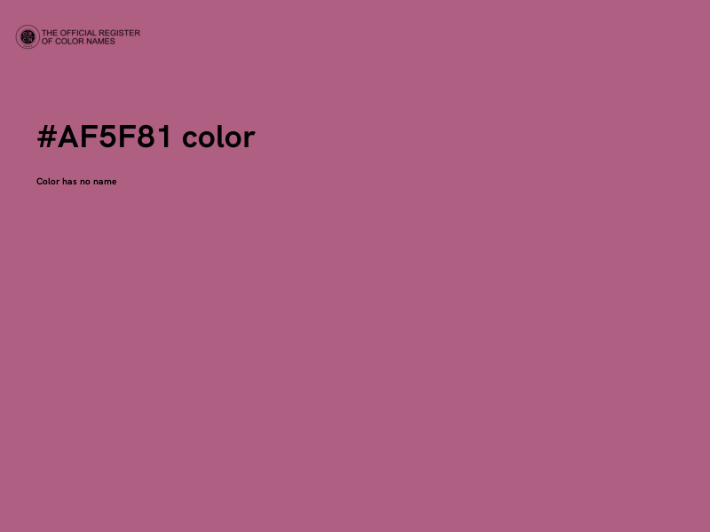 #AF5F81 color image