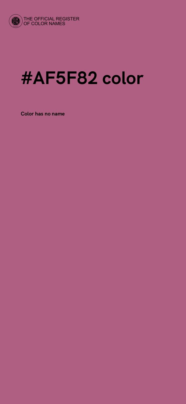 #AF5F82 color image