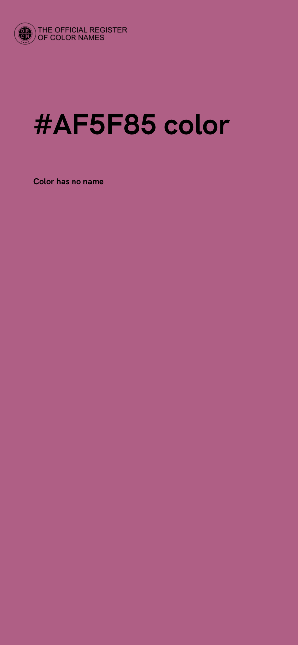 #AF5F85 color image