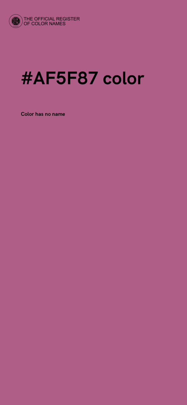 #AF5F87 color image