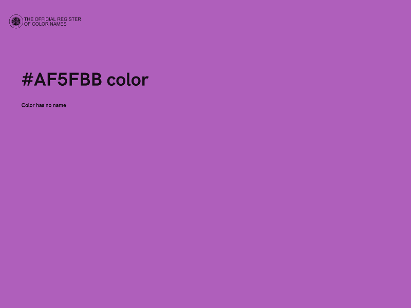 #AF5FBB color image